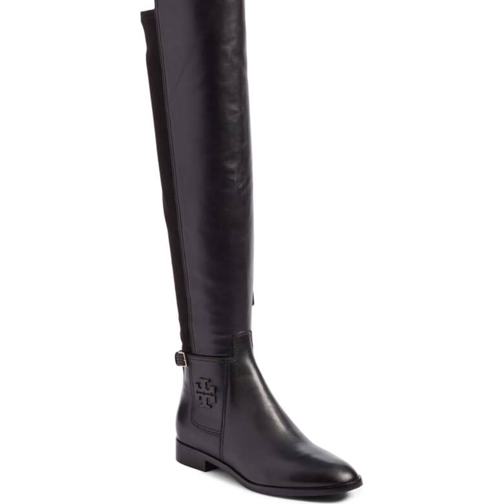 Tory Burch Black Over the Knee Boots